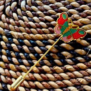 Butterfly vintage stick pin